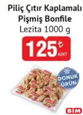 LEZİTA PİLİÇ ÇITIR KAPLAMALI PİŞMİŞ BONFİLE 1000 G